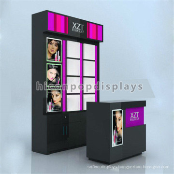 Qualified Freestand Cosmetics Display Stand Showcase, Make Up Products Wall Mount Cosmetic Kiosk